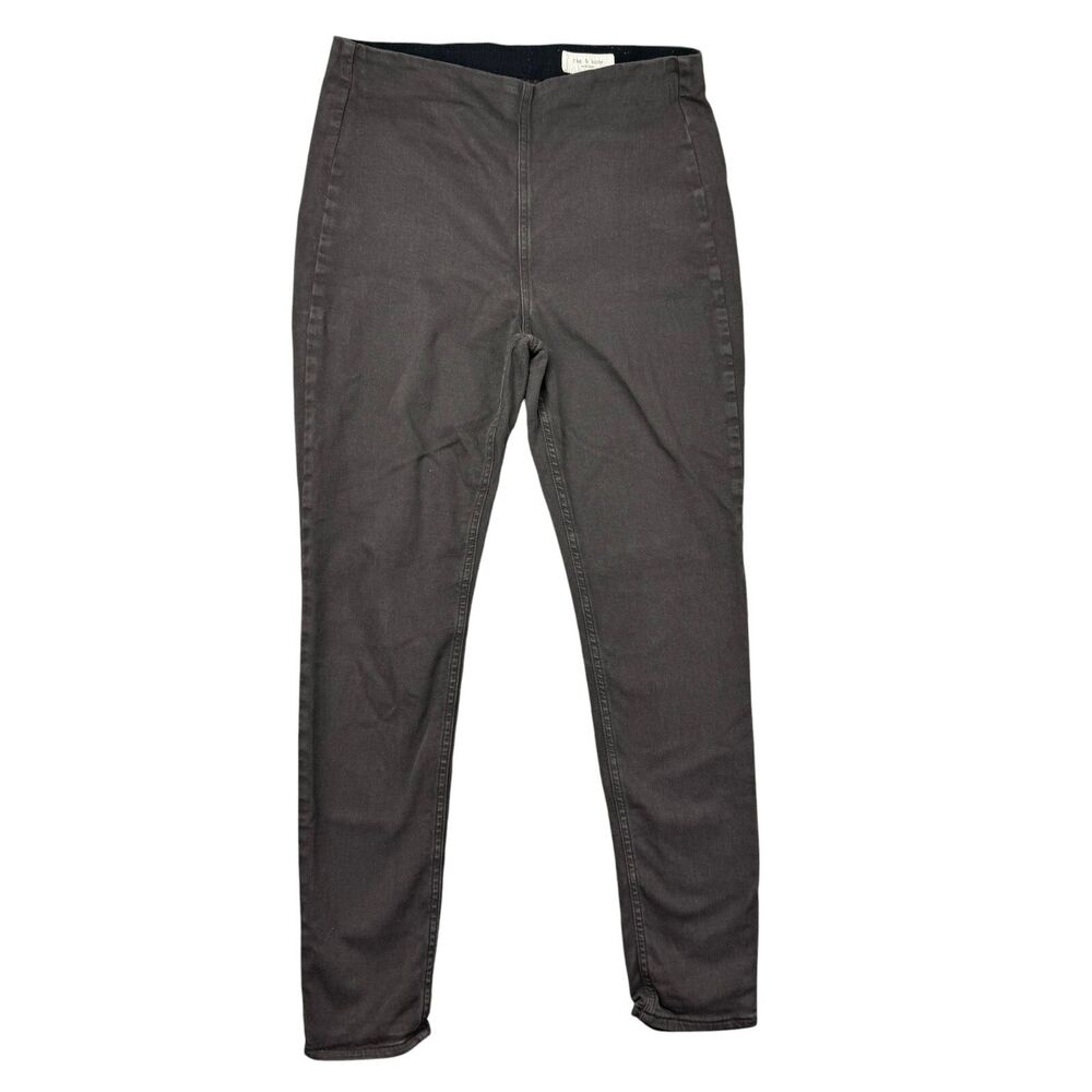 Rag & Bone Pants Women's Large Gray Brown Stretch Waist Legging Jeggings Casual